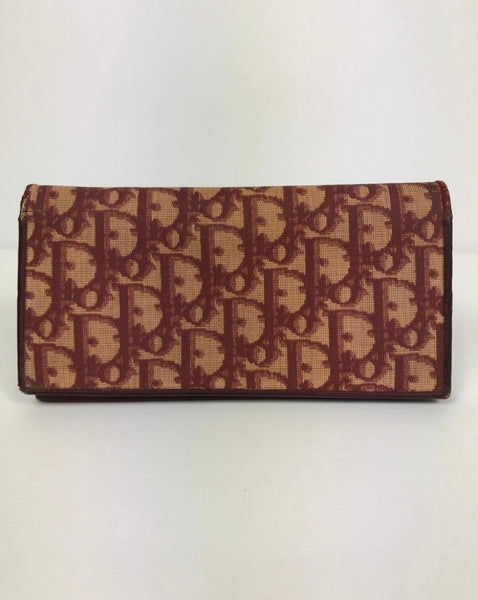 Dior Oblique Red Trotter Long Wallet