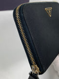 Prada Tessuto Gold Nylon Zippy Wallet