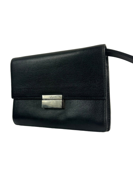 Gucci Black Leather Clutch Bag