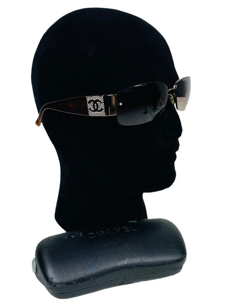 Chanel CC 275/13 Encrusted Logo Sunglasses