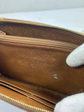 Cartier Tobacco Leather Zip Wallet