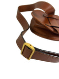 Gucci Brown Leather Horse-bit Waist Bag