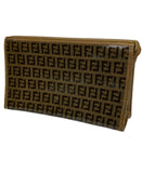 Fendi Zucca Leather Clutch Bag