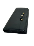 Prada Nero Bow Leather Long Wallet