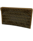 Fendi Zucca Leather Clutch Bag