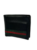 Gucci Striped Leather Bifold Wallet