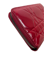Dior Pink Leather Zippy Wallet