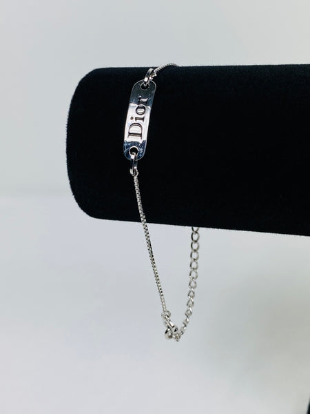 Dior Black Logo Bracelet