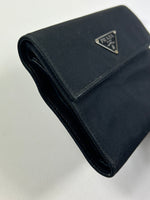Prada Tessuto Nero Nylon Trifold Wallet