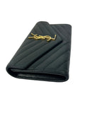 Yves Saint Laurent Leather Long Wallet