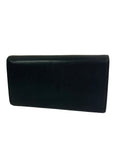 Celine Black Leather Flap Wallet