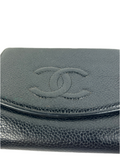 Chanel CC Caviar Leather Bifold Wallet
