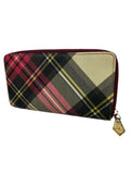 Vivienne Westwood Tartan Orb Zippy Wallet