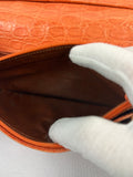 Ferragamo Orange Leather Long Wallet