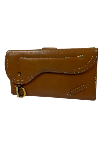 Dior Saddle Leather D Long Wallet
