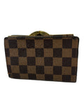Louis Vuitton Damier Ebene Kisslock Wallet