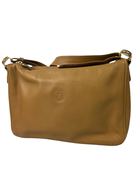 Fendi Brown Leather Crossbody Bag
