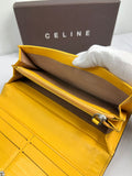 Celine Lemon Flap Long Wallet
