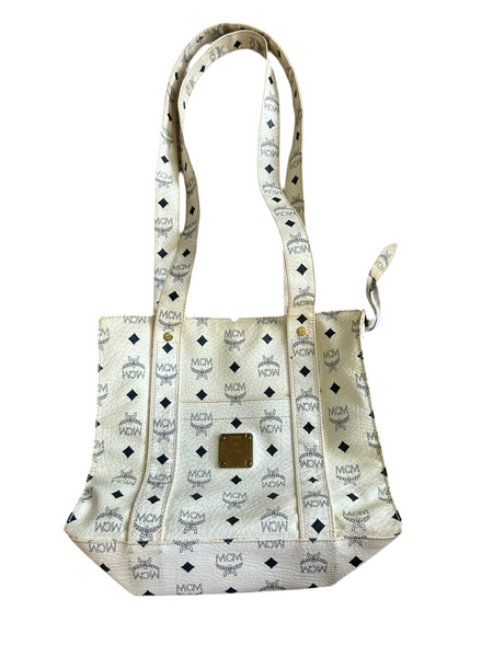 MCM Monogram Leather Shoulder Bag