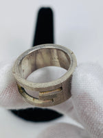 Gucci .925 Silver G Ring Size 8