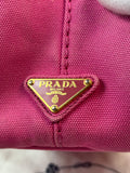 Prada Pink Canapa Hand Bag