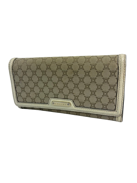Celine Macadam Leather Long Wallet