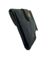 Chanel CC Quilted Leather Bifold Wallet